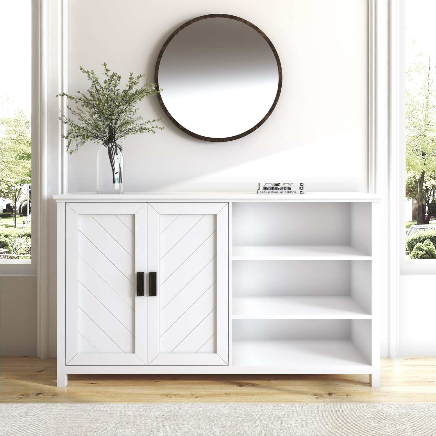 white sideboard