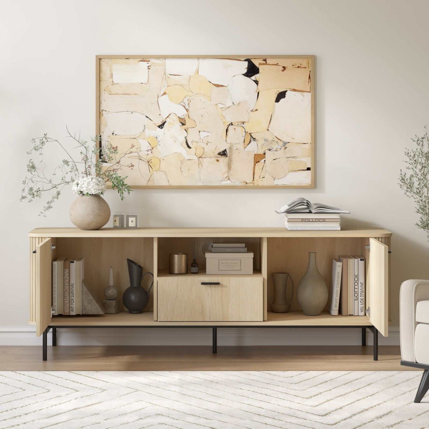 Versatile 160CM Wide TV ENTERTAINMENT UNIT - Perfect for Bedroom & Living Room