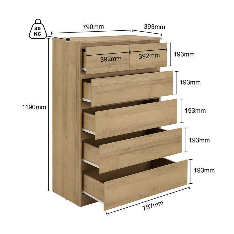 double chest of drawers