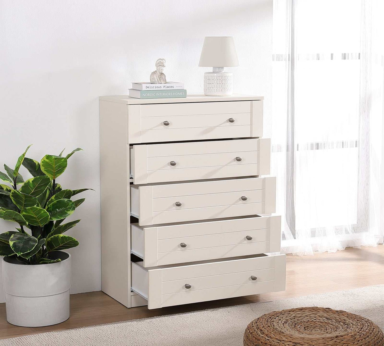 white dresser