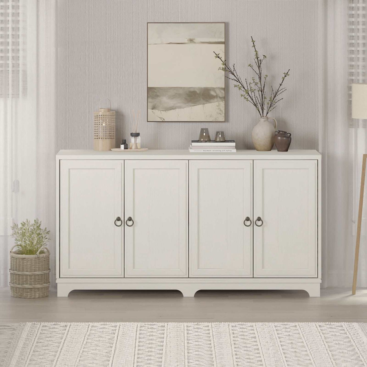 Stylish Sylvania 4-Door 150cm Sideboard Buffet Cabinet - Your Spacious Storage Answer