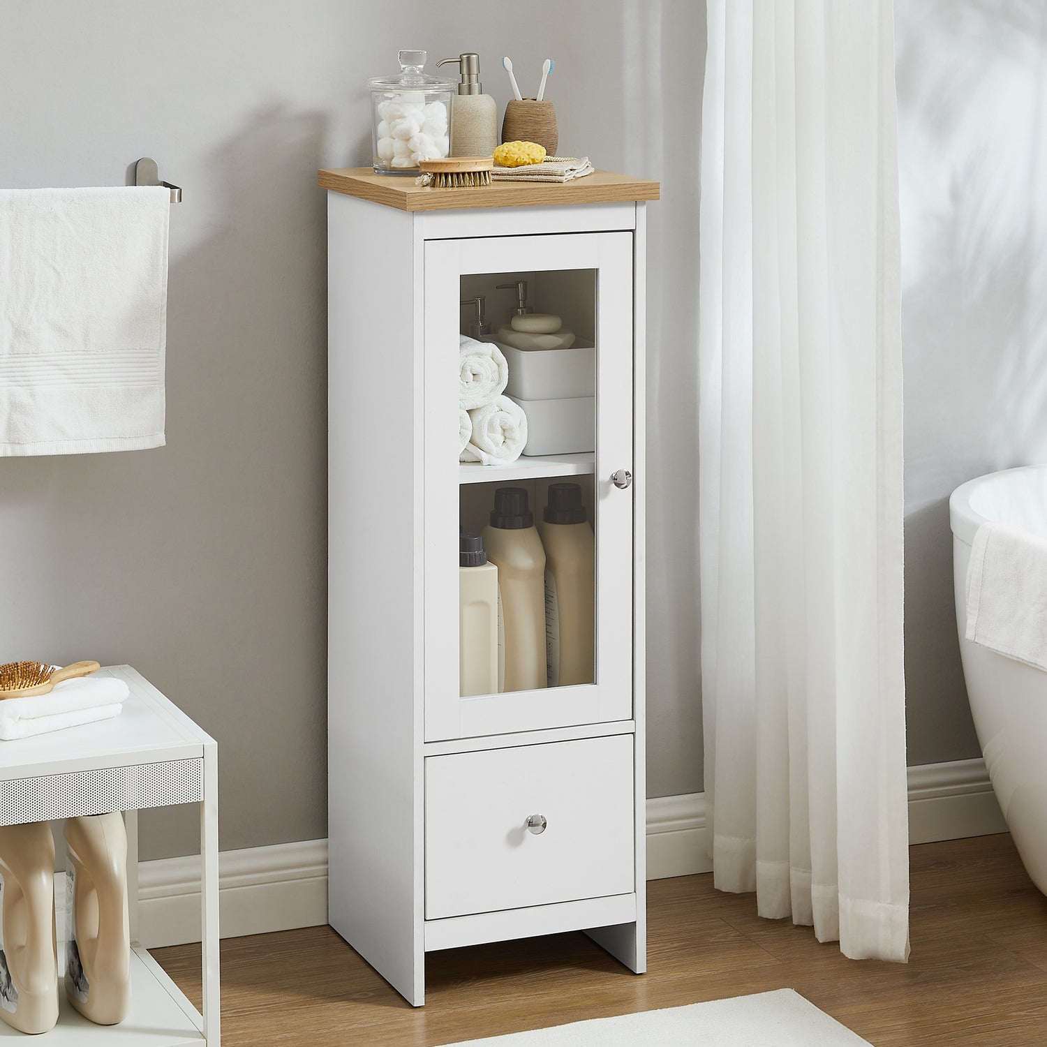 bathroom storage cabinet