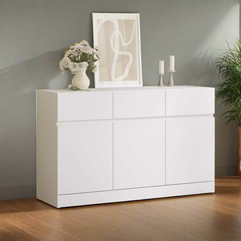 MerryLuk White Sideboard Cabinet