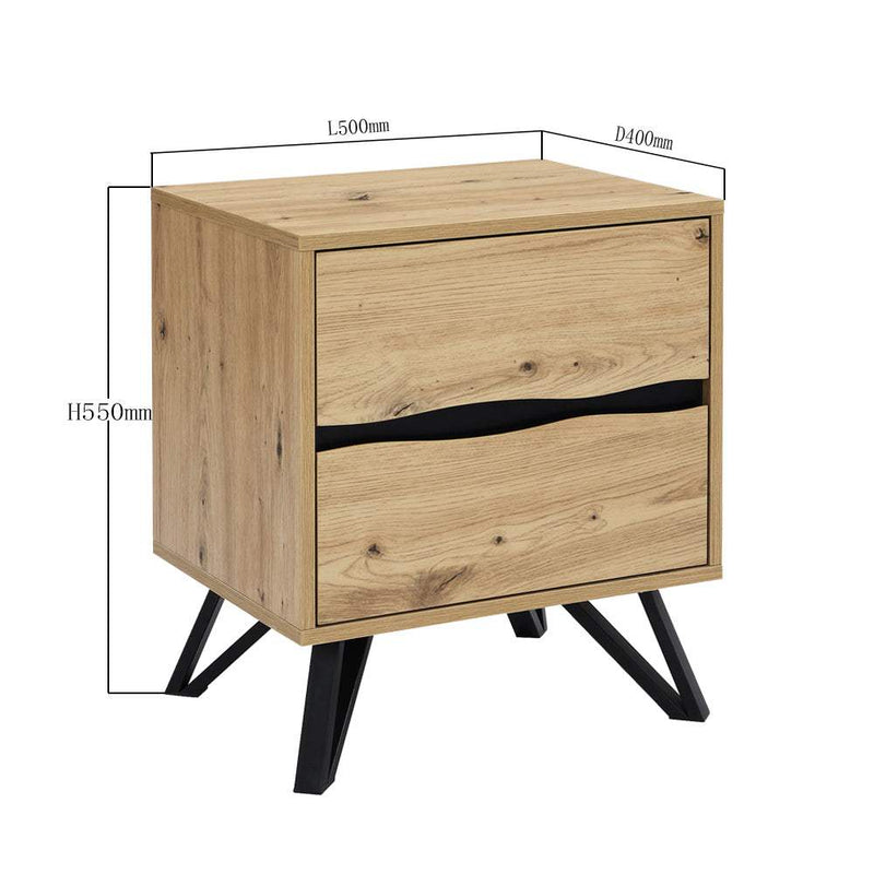 MerryLuk End Table Modern Set of 2