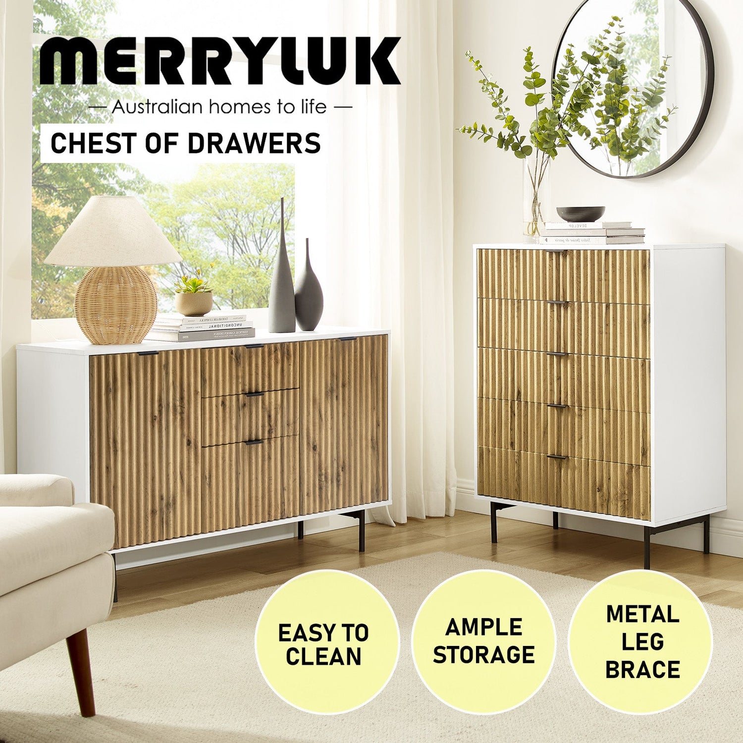 sideboard with drawers and cabinets