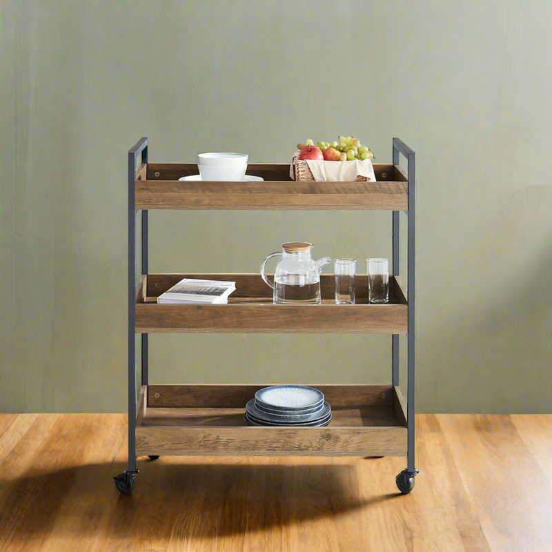 MerryLuk Bar Cart Home Mobile with Castors